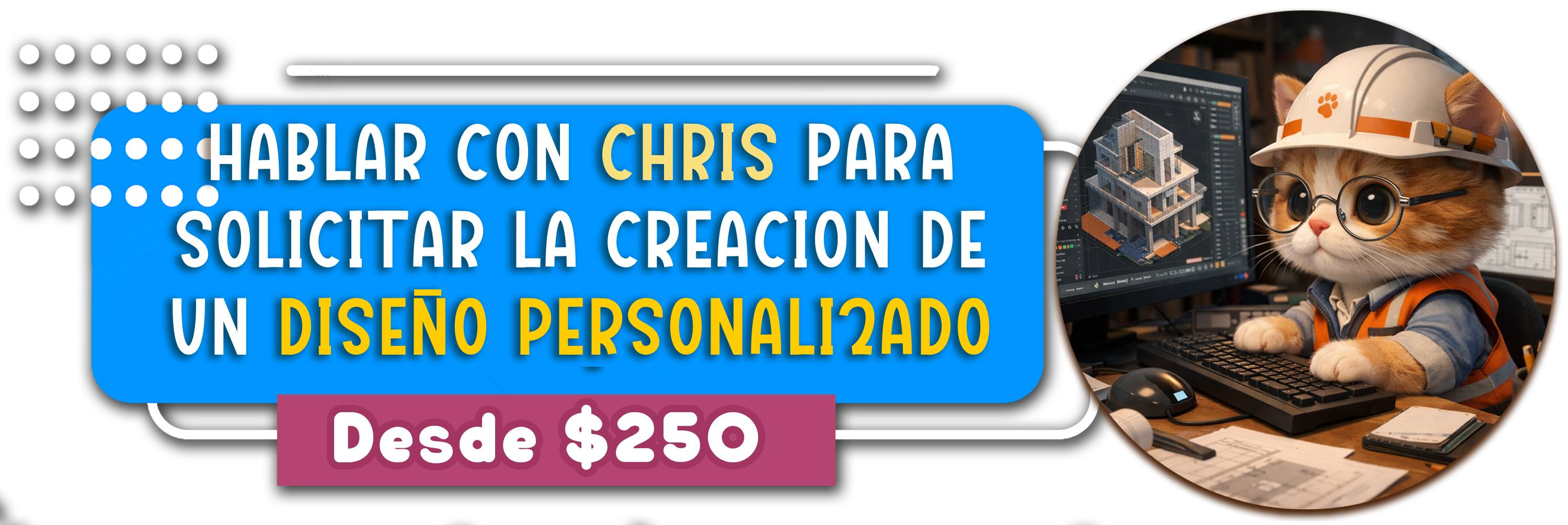 Solicitar diseño felino personalizado